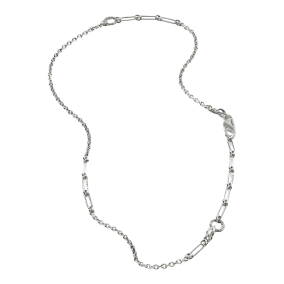 John Hardy 925 Sterling Silver Asli 36" Classic Chain Remix Y Necklace 62g - Picture 3 of 10